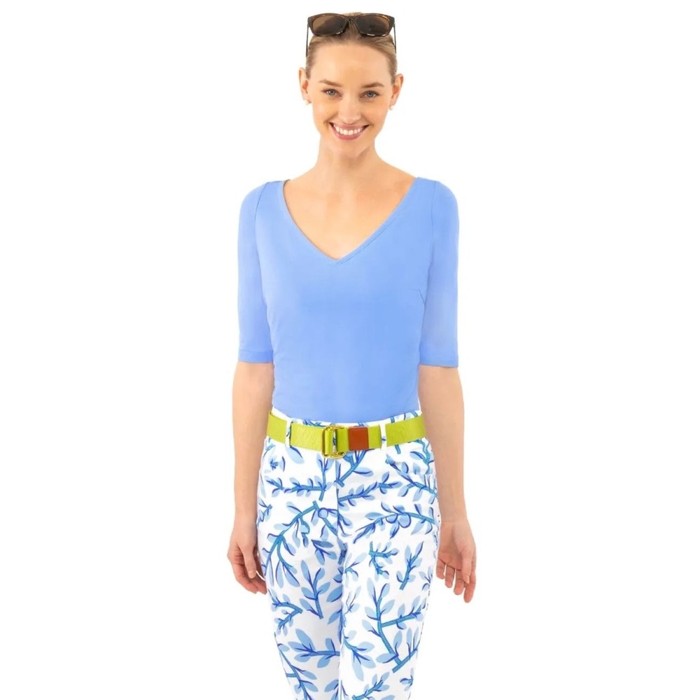 GRETCHEN SCOTT | SECOND SKIN TEE | PERIWINKLE